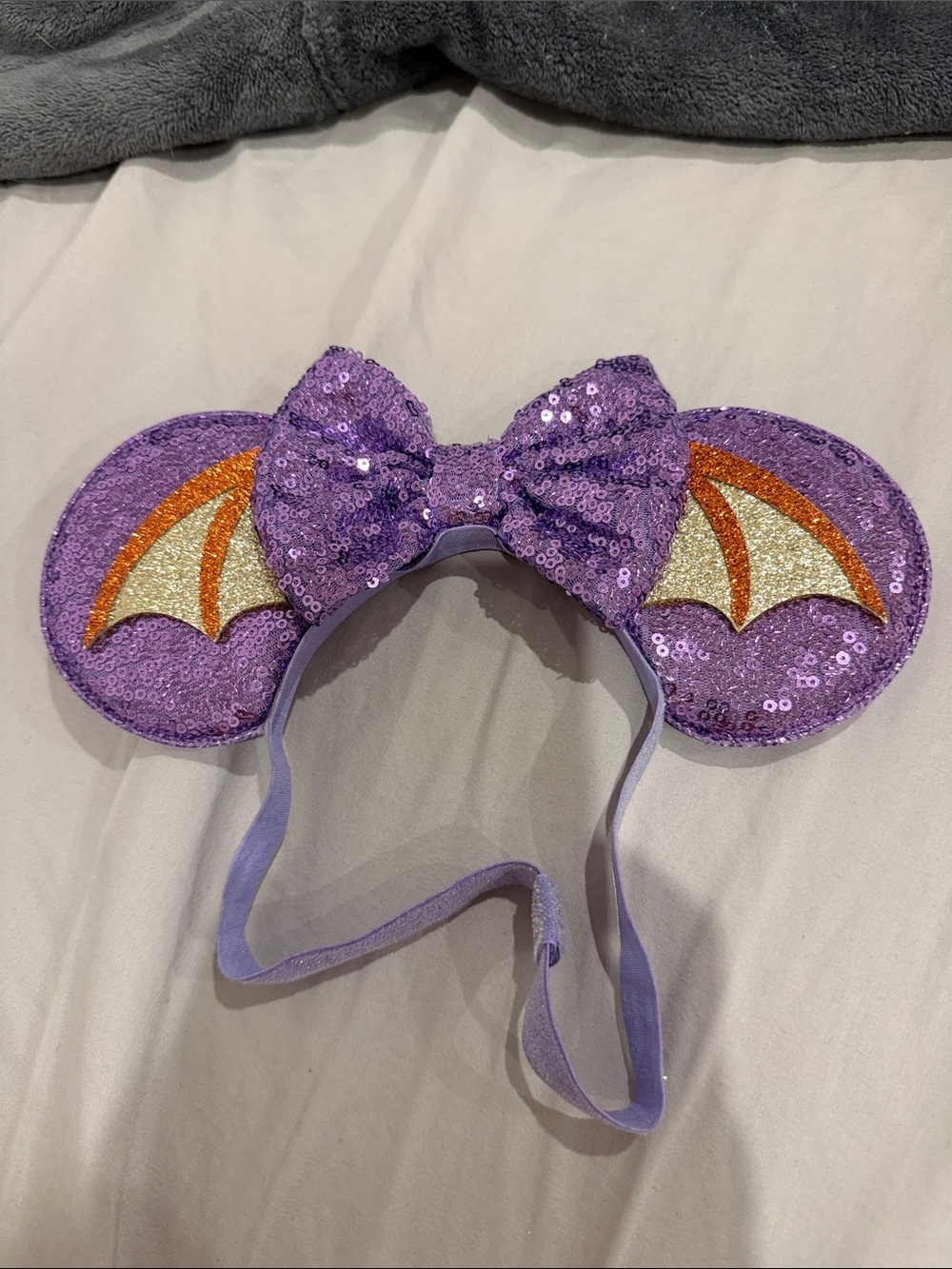 Figment EPCOT Minnie Ears Elastic Headband
